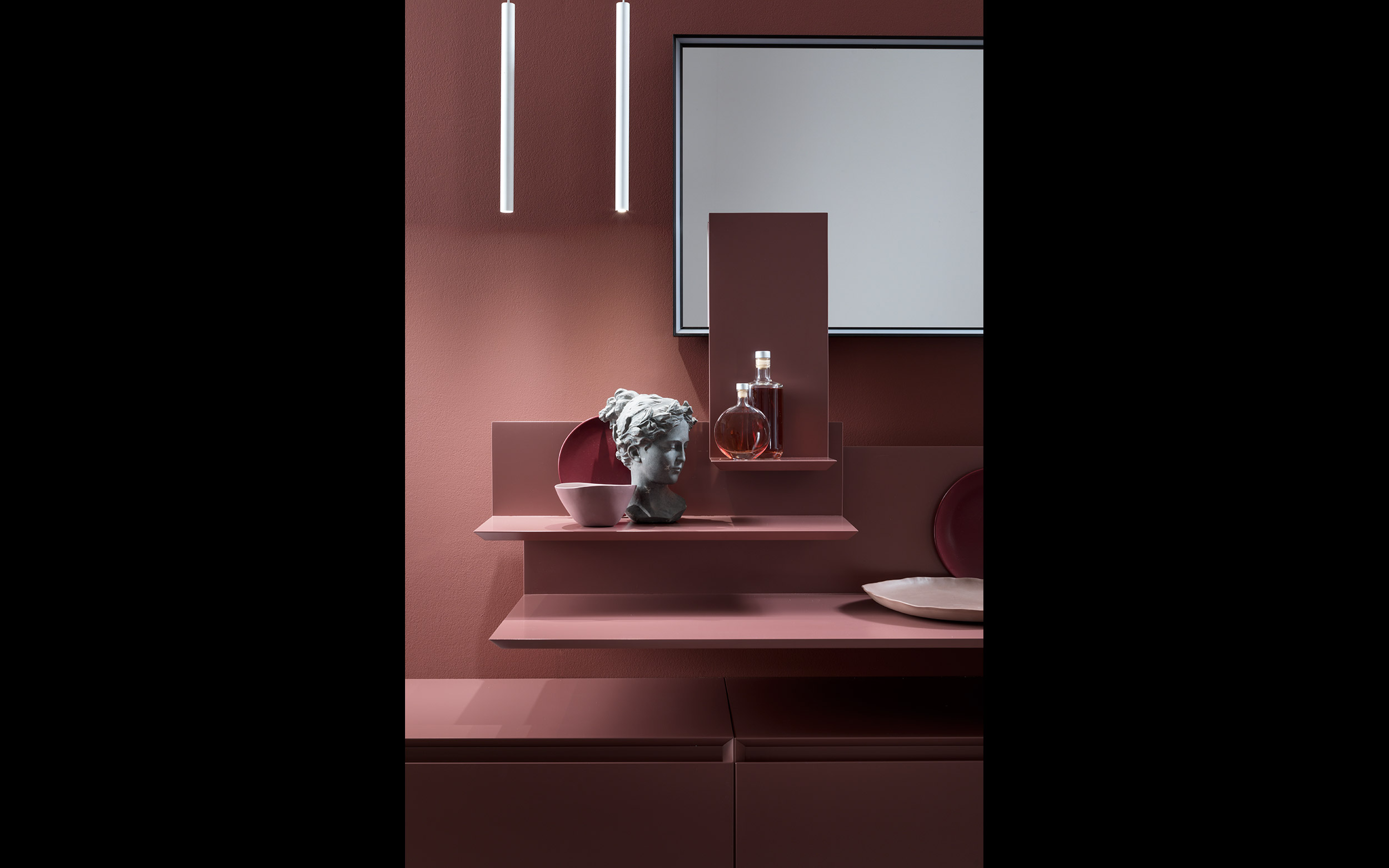 bagno rosso design